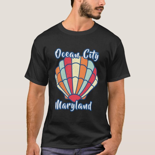 Camiseta Concha de vieiras de la playa de Maryland (Anverso)