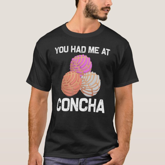 Camiseta Concha Guay Para Hombres Mujeres Pan Dulce Latinom (Anverso)