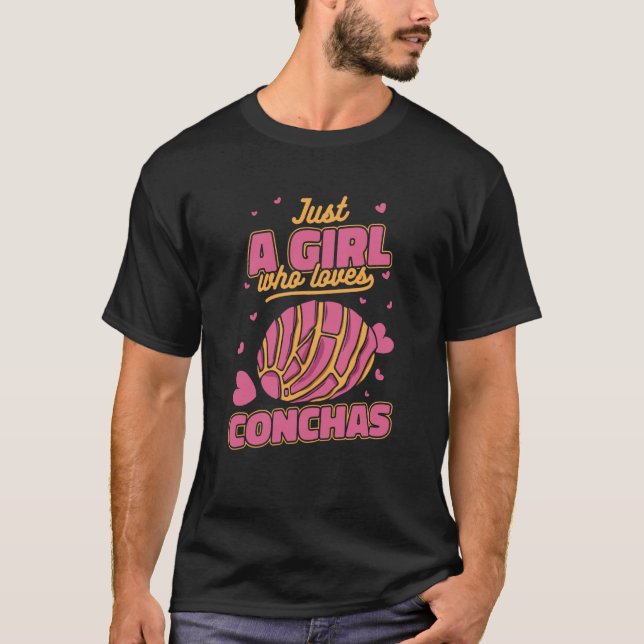 Camiseta Concha Just a girl who loves conchas (Anverso)