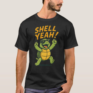 Camiseta Concha Sí Diseño de tortuga divertida chica