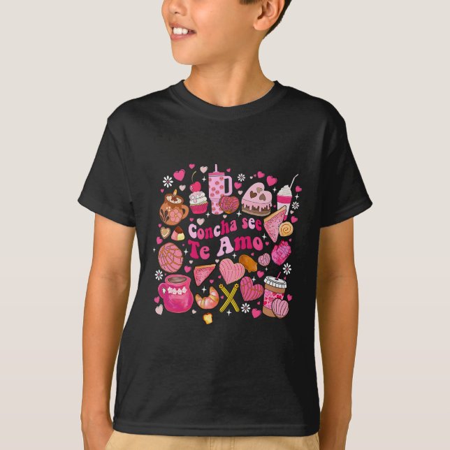 Camiseta Concha Te Amo Cafecito Chism Valentín Mexicano (Anverso)