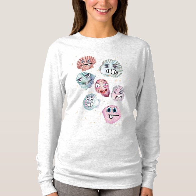 Camiseta conchas de océano (Anverso)