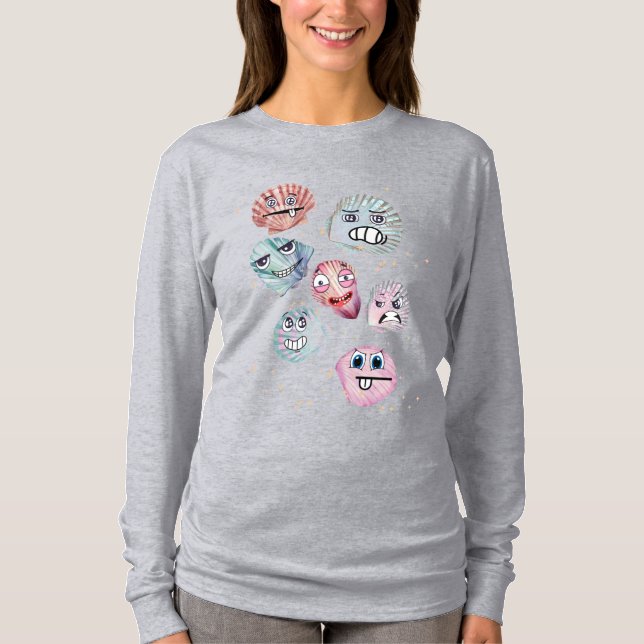 Camiseta conchas de océano (Anverso)