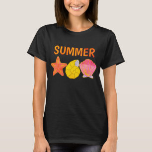 Camiseta Conchas de Verano Retro