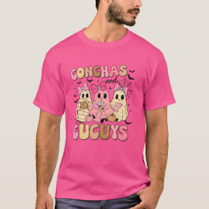 Camiseta Conchas Fantasma Mexicanas Y Cucuces Divertidas