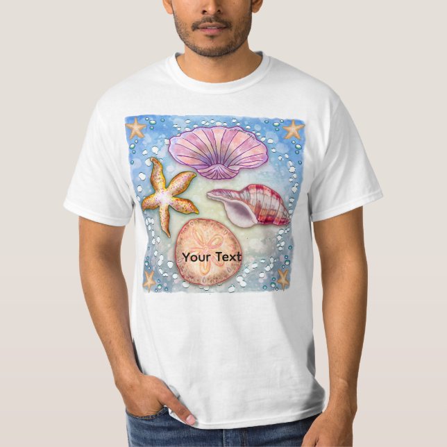 Camiseta Conchas marinas (Anverso)