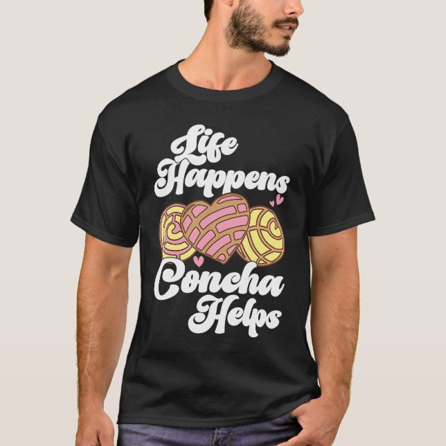 Camiseta Conchas Pan Dulce Latina Mexican Mujer Concha Past (Anverso)