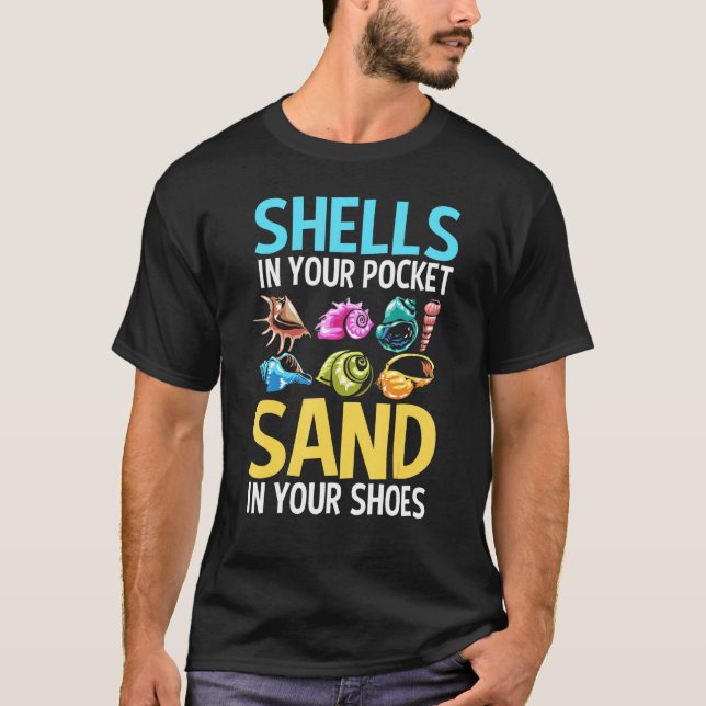 Camiseta Conchología Concha Conchologia Seashell Set (Anverso)
