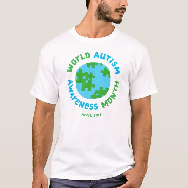 Camiseta ¡Conciencia 2017 del autismo! (Anverso)