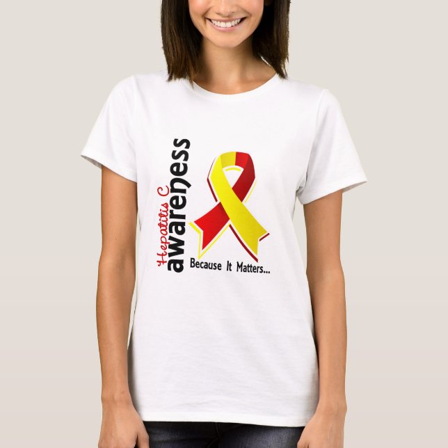 Camiseta Conciencia 5 de la hepatitis C (Anverso)
