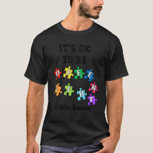 Camiseta Conciencia Aceptación Autismo Hombres Niños Está B