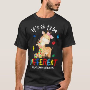 Camiseta Conciencia Aceptación Autismo Mujer Niño Está Bien