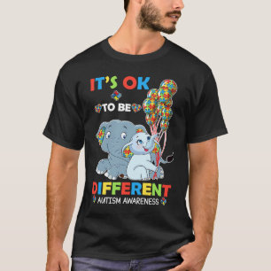 Camiseta Conciencia Aceptación Autismo Mujer Niño Está Bien