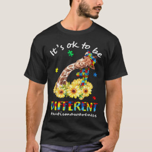 Camiseta Conciencia Aceptación Autismo Mujer Niño Está Bien