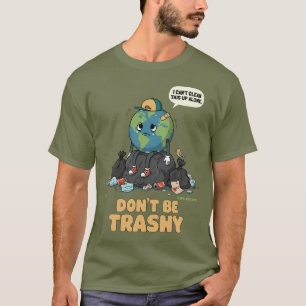 Camiseta Conciencia ambiental del Día de la Tierra no sea v