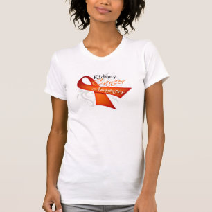 Camiseta Conciencia anaranjada del cáncer del riñón de l