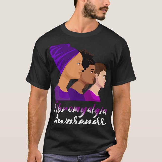 Camiseta Conciencia Apoyo a las mujeres moradas 1 (Anverso)