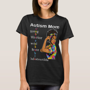 Camiseta Conciencia autista regalo con afroamericano