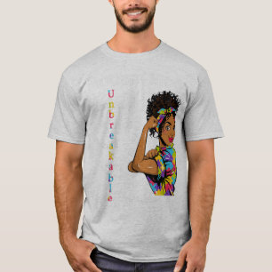 Camiseta Conciencia autista regalo con afroamericano