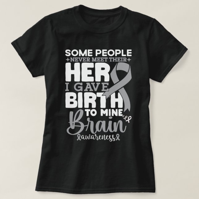 Camiseta Conciencia cerebral Algunas personas nunca conocen (Diseño del anverso)