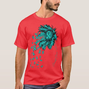 Camiseta Conciencia cervical Caen las flores de las cintas 