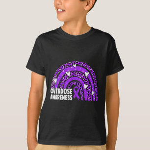 Camiseta Conciencia Cinta púrpura Toxicomanía Na Aa 1