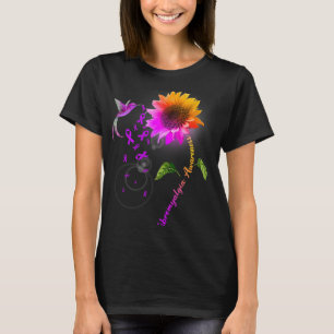 Camiseta Conciencia Colibrí de girasol morado