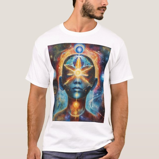 Camiseta Conciencia cósmica: El intercón humano-universal (Anverso)