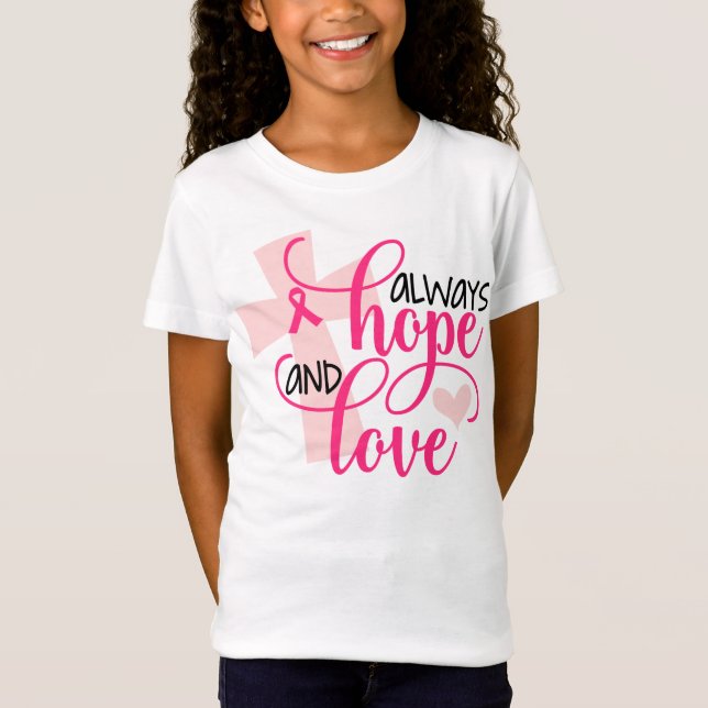 Camiseta Conciencia cristiana del cáncer de pecho con (Anverso)