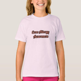 Camiseta Conciencia de alergia al maíz en niños