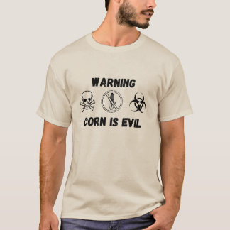 Camiseta Conciencia de alergia divertida al maíz es malvada