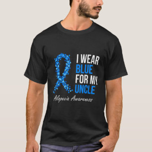 Camiseta Conciencia De Alopecia Llevo Azul Para Mi Tío Azul