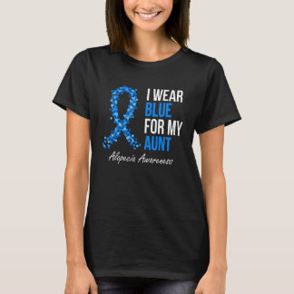 Camiseta Conciencia De Alopecia Que Llevo Azul Por Mi Tía A