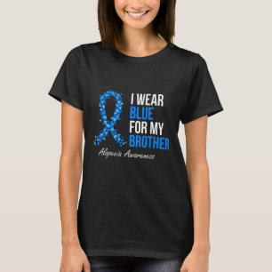 Camiseta Conciencia De Alopecia Que Uso Azul Para Mi Herman