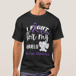 Camiseta Conciencia de Alzheimer contra E de Abuelo Alzheim