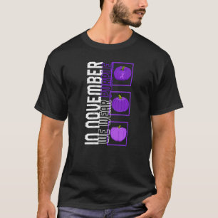 Camiseta Conciencia de Alzheimer en noviembre usamos púrpur