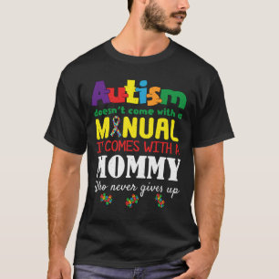Camiseta Conciencia de autismo especial de la mami manual