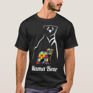 Camiseta Conciencia de autismo mamá oso mamá