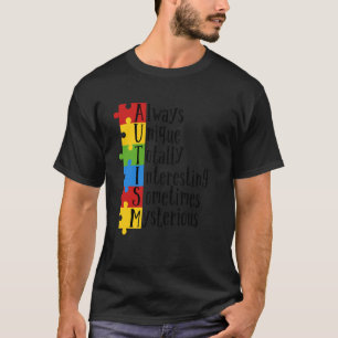 Camiseta Conciencia de autismo siempre única