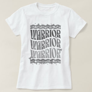 Camiseta Conciencia de Cinta Gris Retro Brain Tumor Warrior