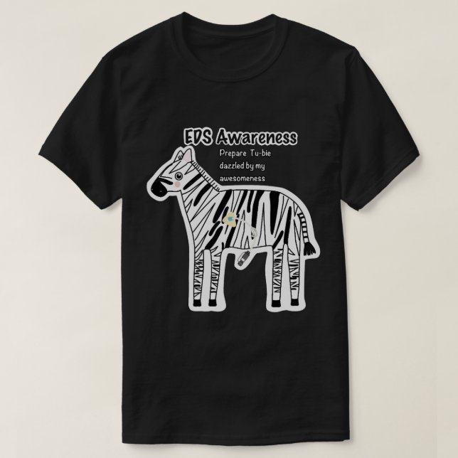 Camiseta Conciencia de EDS "Prepare Tu-bie dazzzebra" con (Diseño del anverso)