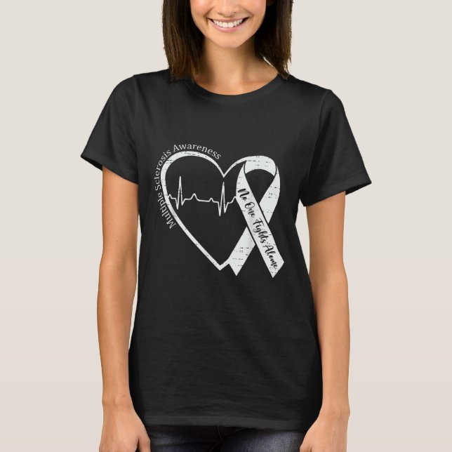 Camiseta Conciencia de Esclerosis Múltiple Corazón de Conci (Anverso)