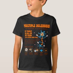 Camiseta Conciencia de Esclerosis Múltiple Me Pone de los N