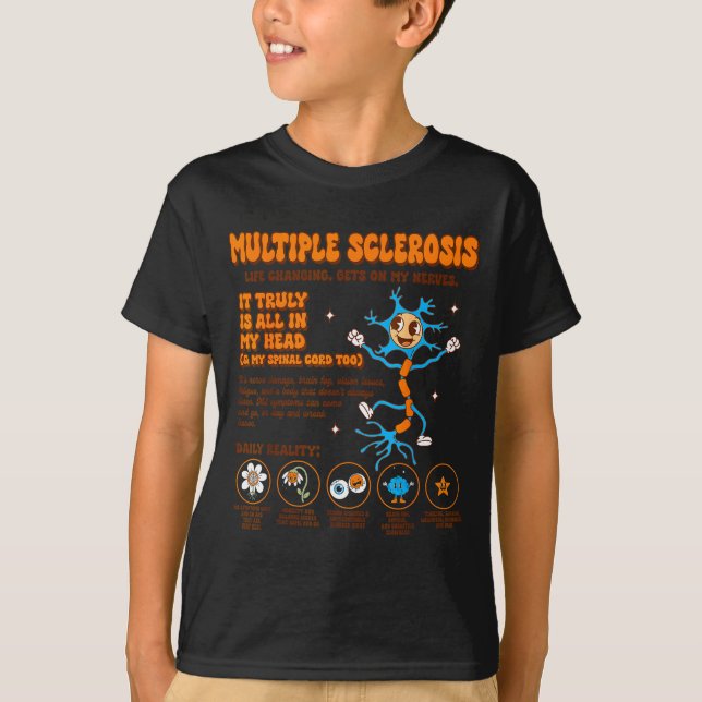 Camiseta Conciencia de Esclerosis Múltiple Me Pone de los N (Anverso)