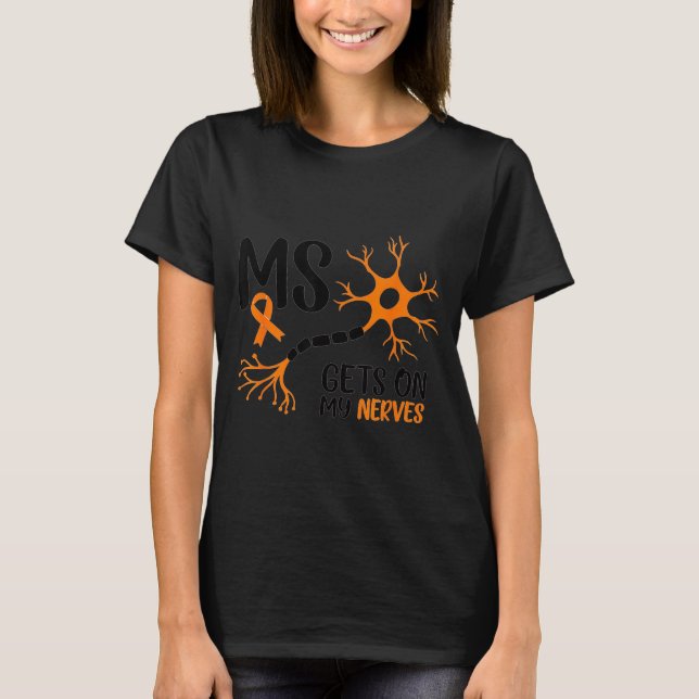 Camiseta Conciencia de Esclerosis Múltiple Me Saca de Quici (Anverso)