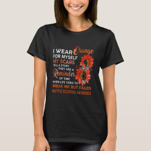 Camiseta Conciencia De Esclerosis Múltiple Que Uso Naranja