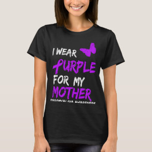 Camiseta Conciencia De Fibromialgia Que Uso Púrpura Para Mi
