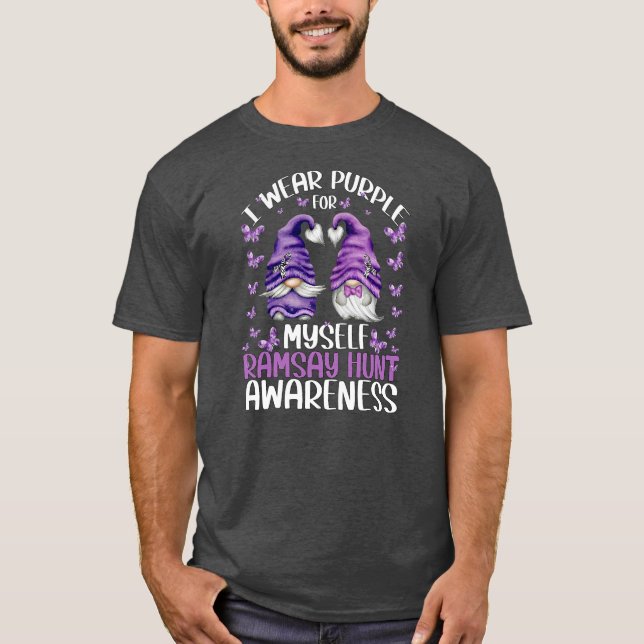 Camiseta Conciencia De Gnome Púrpura Palsia Y Ramsay (Anverso)