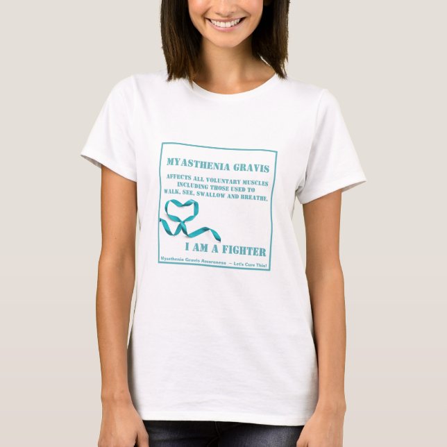 Camiseta Conciencia de Gravis de la miastenia (Anverso)