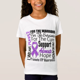 Camiseta Conciencia de ITP llevo la cinta púrpura